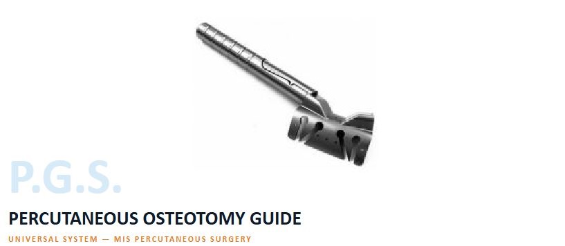 P.G.S. - Percutaneous Osteotomy Guide